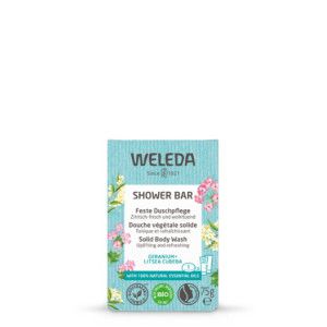 WELEDA feste Duschpflege Geranium+Litsea Cubeba