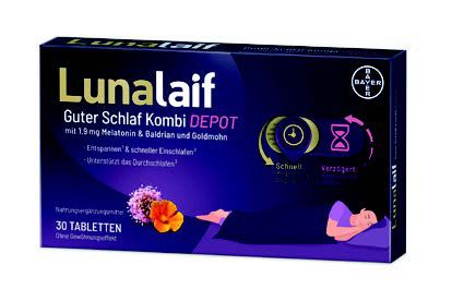 LUNALAIF Guter Schlaf Kombi Depot Tabletten